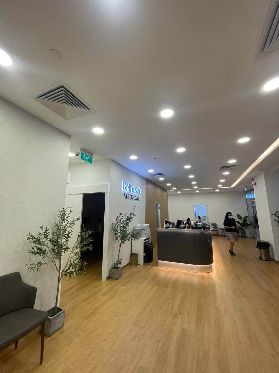 Bethesda Medical's reception area